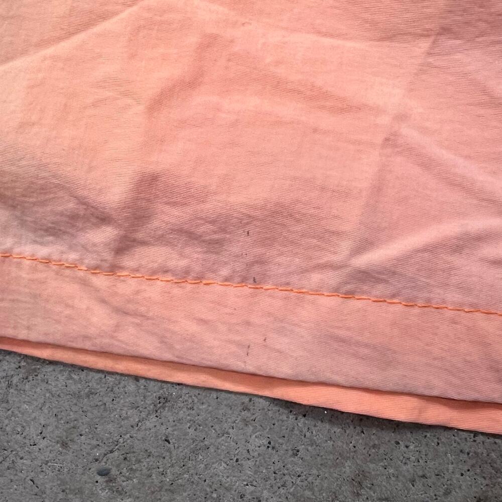 Vintage 90s Surf Style Swim Trunks XL Peach Orange Nylon Shorts Beach Surfer - Picture 10 of 16